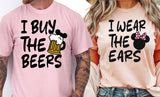 Beers & Ears Disney Couples T-Shirts