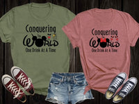 Conquering the World Disney themed Vacation Shirts