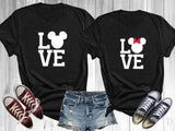Disney LOVE themed Vacation Shirts