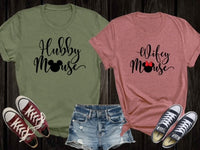 Hubby Mouse, Wifey Mouse Disney Shirts