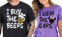 Beers & Ears Disney Couples T-Shirts