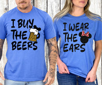 Beers & Ears Disney Couples T-Shirts