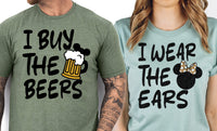 Beers & Ears Disney Couples T-Shirts