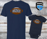 SUNDAY FUNDAY Football themed Matching Father & Child Shirts | Dad & Child | Father's Day Gift