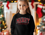 Merry SWIFTMAS, Kids Long Sleeve Sweatshirt