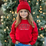 Merry SWIFTMAS, Kids Long Sleeve Sweatshirt
