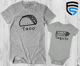 TACO & TAQUITO | Matching Father & Son Shirts | Dad & Baby | Gift for Dad | Father's Day