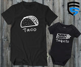 TACO & TAQUITO | Matching Father & Son Shirts | Dad & Baby | Gift for Dad | Father's Day