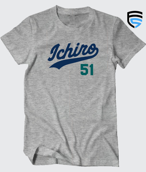 Ichiro 51  Seattle Baseball T-Shirt – FanSwagUnltd.
