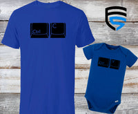 CTRL-C & CTRL-V | Matching Father & Child Shirts | Dad & Child | Father's Day Gift