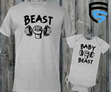 Beast & Baby Beast | Matching Father & Child Shirts | Dad & Child | Father's Day Gift