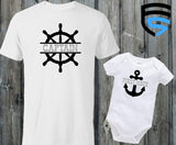 CAPTAIN & FIRST MATE | Matching Father & Child Shirts | Dad & Child | Father's Day Gift