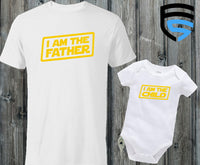 I AM THE FATHER & I AM THE CHILD | Matching Father & Child Shirts | Dad & Child | Father's Day Gift