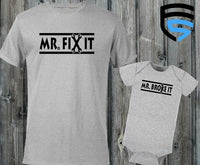 FIX IT & BROKE IT | Matching Father & Child Shirts | Dad & Child | Father's Day Gift