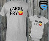 LARGE FRY & SMALL FRY | Matching Father & Child Shirts | Dad & Child | Father's Day Gift