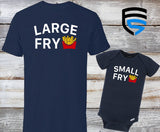 LARGE FRY & SMALL FRY | Matching Father & Child Shirts | Dad & Child | Father's Day Gift