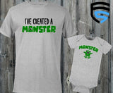 MONSTER themed Matching Father & Child Shirts | Dad & Child | Father's Day Gift
