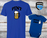 PINT & HALF PINT | Matching Father & Child Shirts | Dad & Child | Father's Day Gift