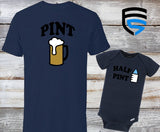 PINT & HALF PINT | Matching Father & Child Shirts | Dad & Child | Father's Day Gift