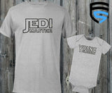 JEDI MASTER & YOUNG PADAWAN | Matching Father & Child Shirts | Dad & Child | Father's Day Gift